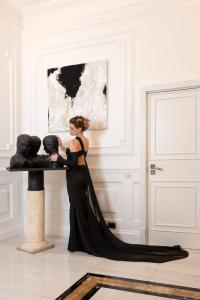 photograph : Luigi ScuderiDress: Maison Lombardi Haute Couturemodel: Klaudiahairstyle : Giovanni Filangierimake-up : Maila Lampistilocation: Hotel Splendide Royal Roma